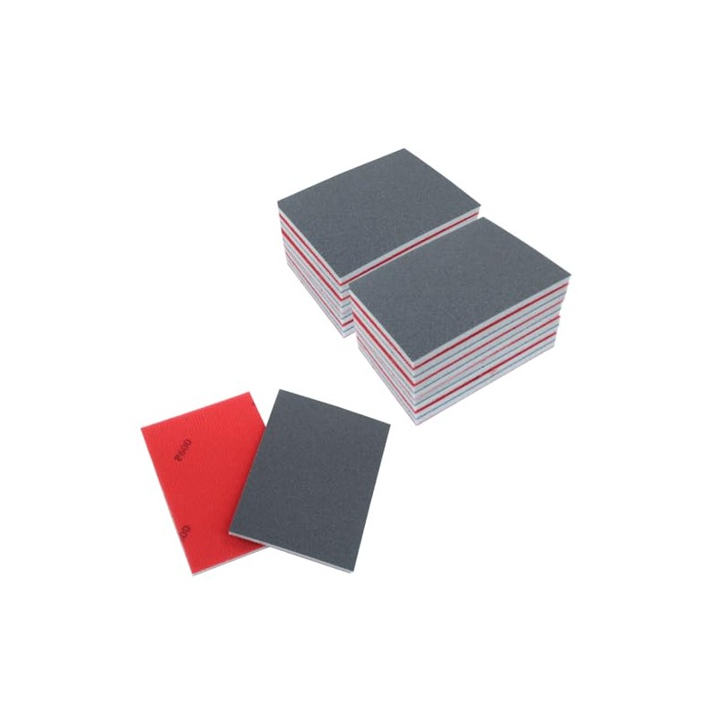 20Pcs 600 Grit Sanding Sponge, 4" x 3" Soft and