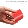 sourcing map Pack of 50 Blank PVC Cards Red Plastic