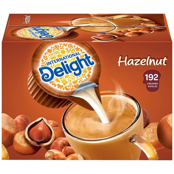International Delight Hazelnut Coffee Creamer Singles, 84 Fl Oz, 192 Count
