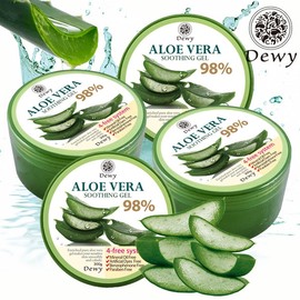 Dewey Real Moist Aloe Vera Soothing Gel 98% 300g 4 Pieces / 듀이 리얼촉촉 알로에베라 수딩젤98% 300g 4개