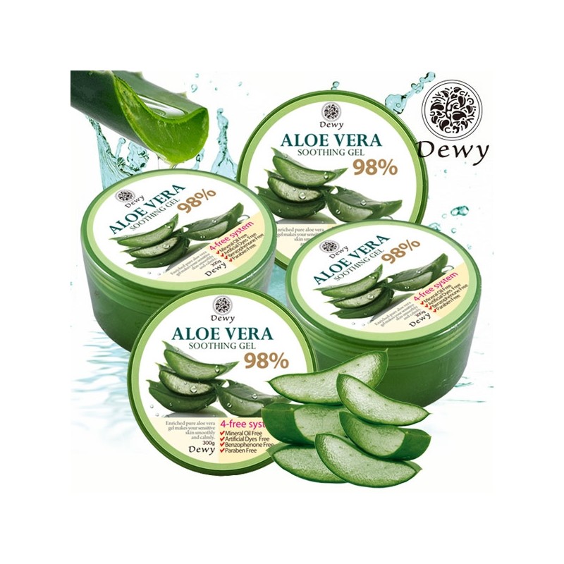 Dewey Real Moist Aloe Vera Soothing Gel 98% 300g 4