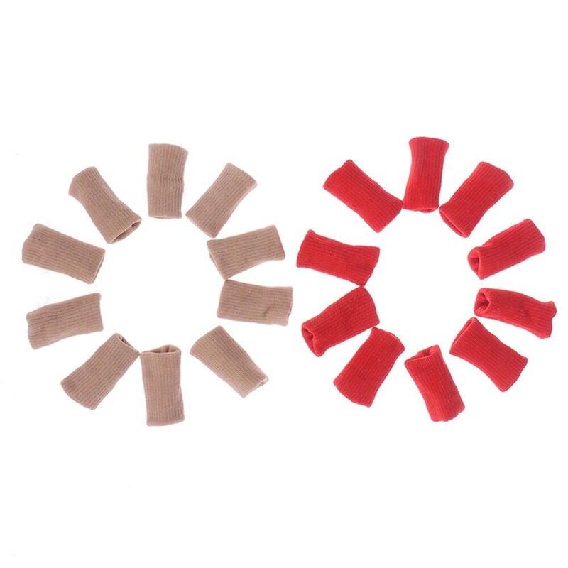 5개입 10개입 손가락 보호대 부목 커버 슬리브 스포츠 [5pcs white