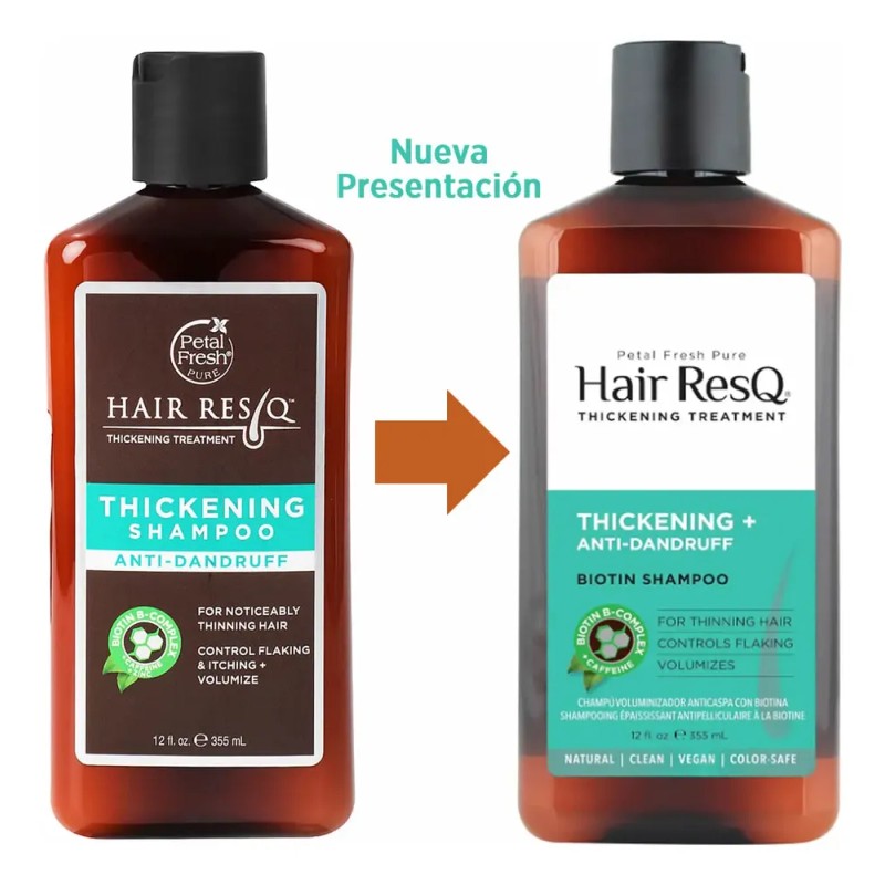 Hair Resq Shampoo Anticaida Y Anticaspa 355 Ml