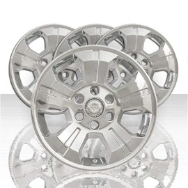 Auto Reflections Set of 4 18" 5 Spoke Wheel Skins for Chevy Silverado 1500 2014-2018 - Chrome