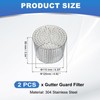 PATIKIL Gutter Guard Filter 4.9"-4.3", 2 Pcs PVC Termination Cap