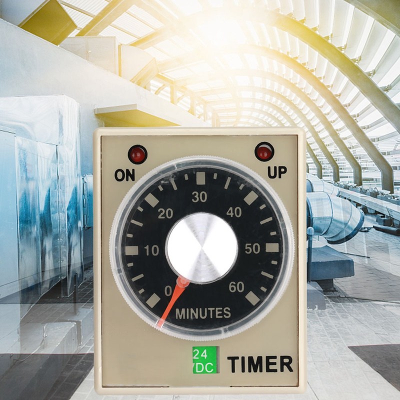 24VDC 60Minutes Power On Delay Timer Time Relay AH3-3(60M)