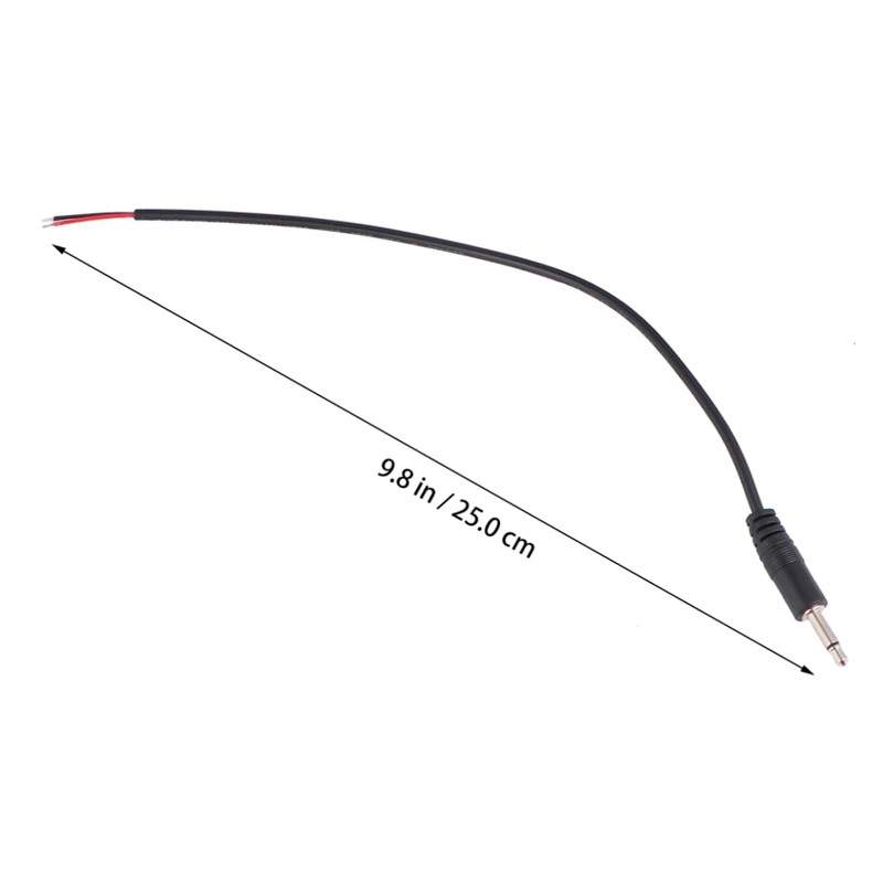 Gadpiparty 1set Mono Audio Cable Male Plug to Bare Wire