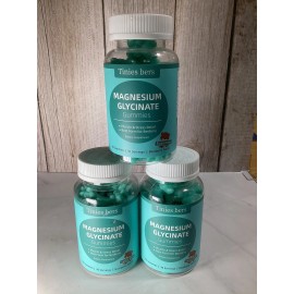 Tinies Bers 3 Pack Magnesium Threonate Tinies bers Gummies 500mg 60ct Blueberry  EXP 3/27 -