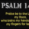 Military Tactical Backpack Patches, Psalm 144:1 BNW Combat Badge, Morale