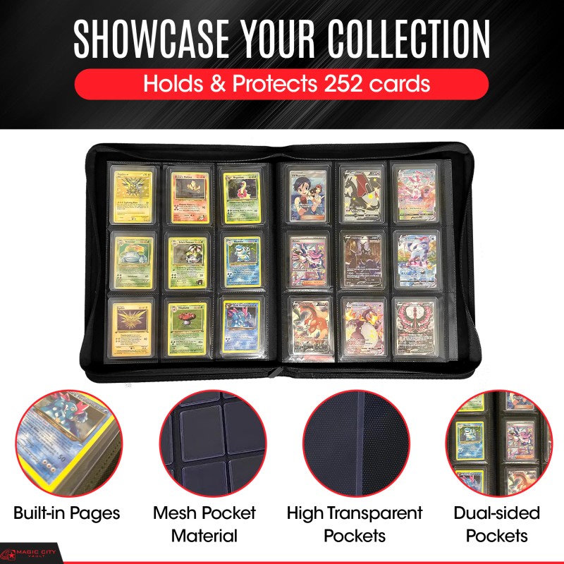 Magic City Vault | Leather TopLoader Binder | Holds 252