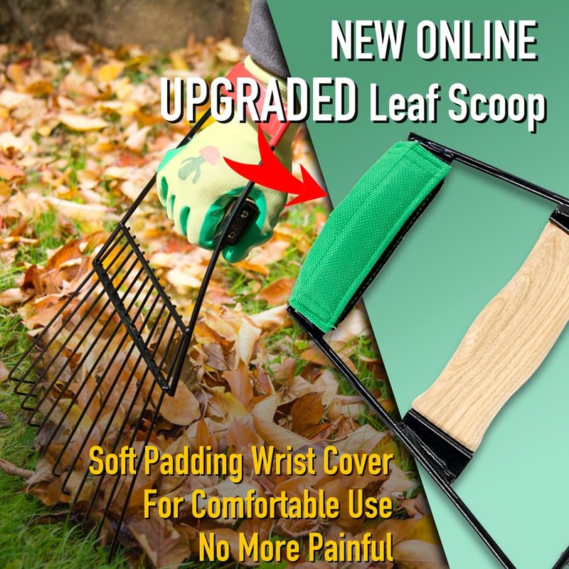 Altdorff Steel Leaf Scoops, Hand Rakes for Picking Up Leaves,