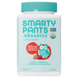 Miss Smarty Pants SmartyPants Organic Kids and Toddler Formula Multivitamin, 180 Gummies