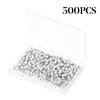 500 Pack Plastic Round Head Map Tacks Thumb Steel Point