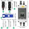 TEOV DC Solar Circuit Breaker with Solar Plug, 2P 63A