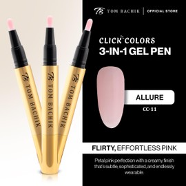 Bachik Click Colors Gel Nail Pen – 3-in-1 Gel Polish for At-Home Manicure | Long-Lasting Quick-Dry UV/LED Nail Polish Pen | Glossy Finish Formula for Professional Quality Nail Color – Vogue