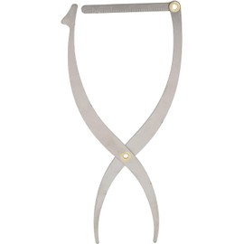 BTSEURY Regla de cejas, regla de microblading de plantillas de cejas, acero inoxidable de 3 puntos, herramienta de medición simétrica de relación dorada (plata)