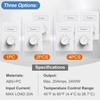 4 Pcs 120 V Only 4-Wire Manual Electric Baseboard Heater