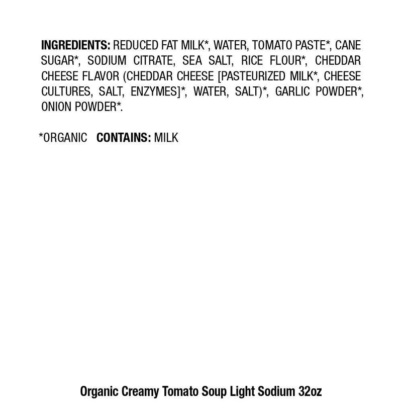 Pacific Foods Light Sodium Creamy Tomato Soup, Organic, 32 Fl