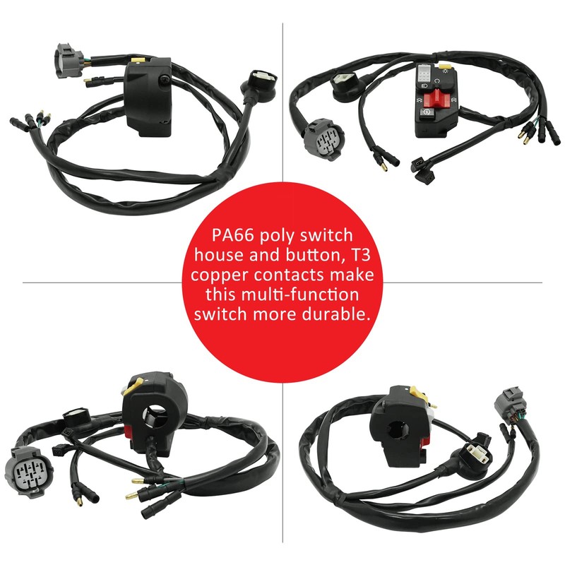 M MATI for Honda 300EX TRX300EX Handlebar Start Switch Button
