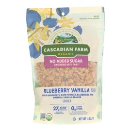 UD_Cascadian Farm Organic Blueberry Vanilla Granola Case of 4-11 Ounces Grain Snacks