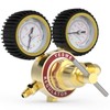 YESWELDER Nitrogen Regulator with Hose, 0-600 PSI and 0-4000PSI Output