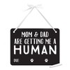 Pearhead Pet's Baby Announcement Chalkboard Photo Prop Sign, Mom &