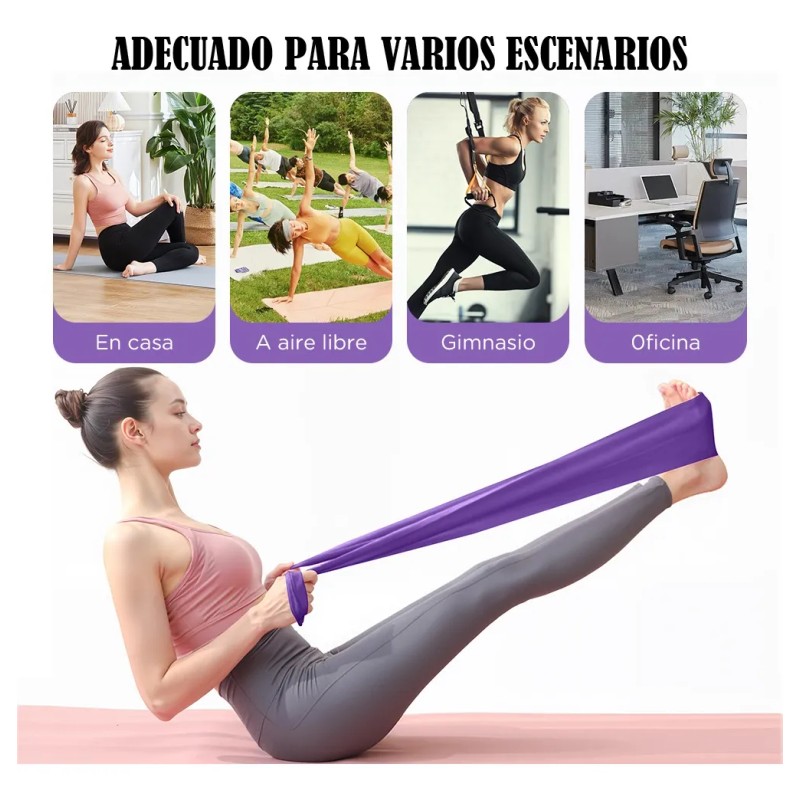 Bandas Elásticas De Resistencia Ejercicio Fitness Yoga