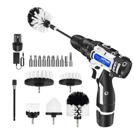 8Pcs Car Detailing Kit, Car Detailing Brush Set, Auto Detailing Drill Brush Set, Car Detailing Brushes, Car Wash Kit, Car Accessories, Car Cleaning Tools Kit for Interior, Exterior, Wheels