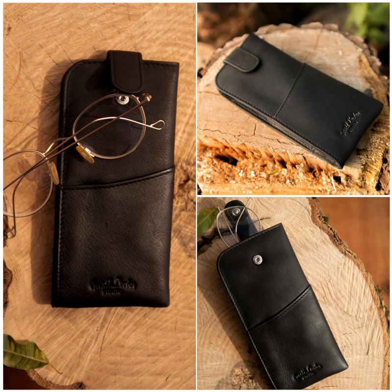 Gusti Leder studio "Kane" Genuine Leather Glasses Sunglasses Case Holder