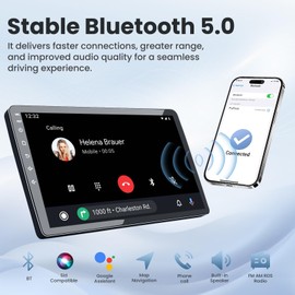 Car Stereo Radio for Grand Cherokee 2011-2013 : 4 Core 2G+64G 9 Inch Touch Screen Head Unit Replacement with Wireless Carplay/Android Auto, Bluetooth GPS WiFi FM SWC Mirror Link Backup Camera