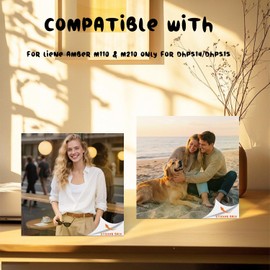 Compatible with Liene Amber M210 & M110 3x3"Sticker Photo Paper 40 Sheets, Sticker PaperAdhesive,Instant Photo Paper Only forDHP514/DHP515 Photo Printer for Scrapbook(OnlyPaper)