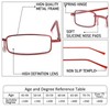 REAVEE 3 Pack Slim Pen Reading Glasses Small Tube Stylish