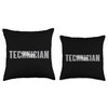 Allergy Technician Typeset Wear Allergy Testing Expert Throw Pillow