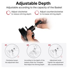 IKAPE Herramientas WDT de 51 mm, herramienta de distribución de agitador de expreso, distribuidor de 10 agujas de café, agitador de café con embudo de dosificación y soporte, manipulador para barista