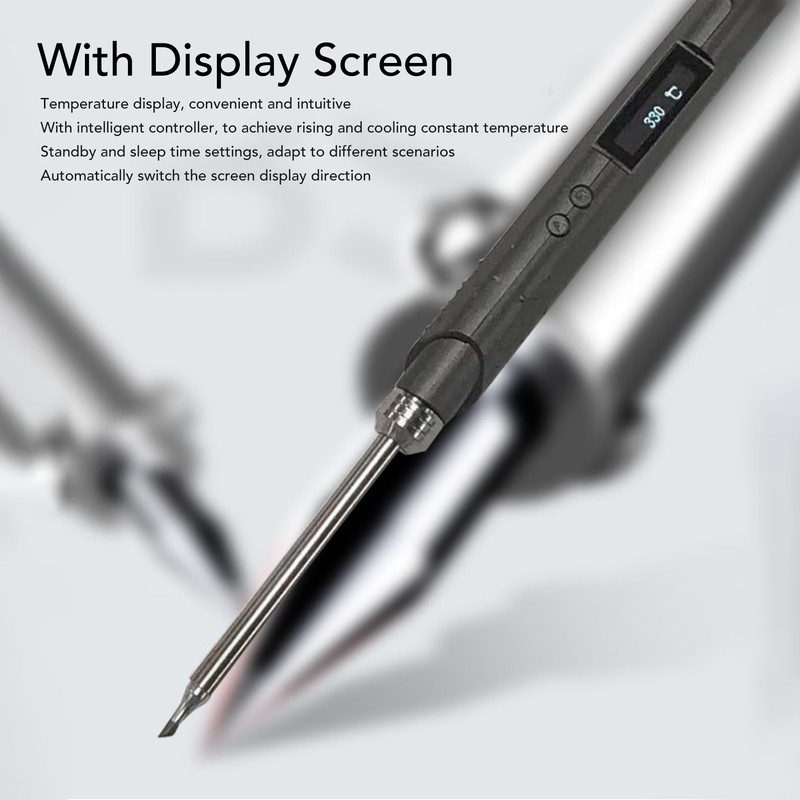 SH73 Smart Soldering Iron 100‑400 Degree Celsius Temp Adjustment Portable
