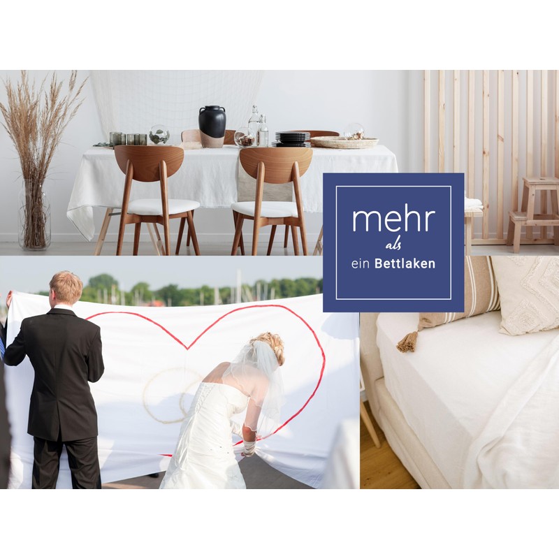 Zollner Flat Sheet Cotton, Various Sizes, Approx. 140 g/qm, 061