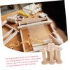 iplusmile 6 Pack Quilting Sewing Bobbins Wooden Craft Spools for
