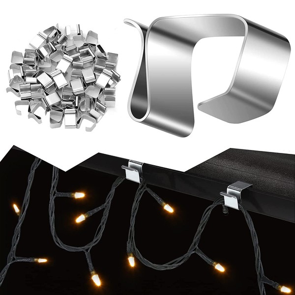 LIBRNTY Gutter Hooks for Christmas Lighting, S-Clip Hooks, Christmas Light