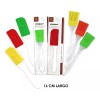 product Set Espatula Miserable Y Brocha Silicon Reposteria Cocina Color