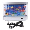 Mini Aquarium Lifelike Artificial Aquarium with LED Night Light for