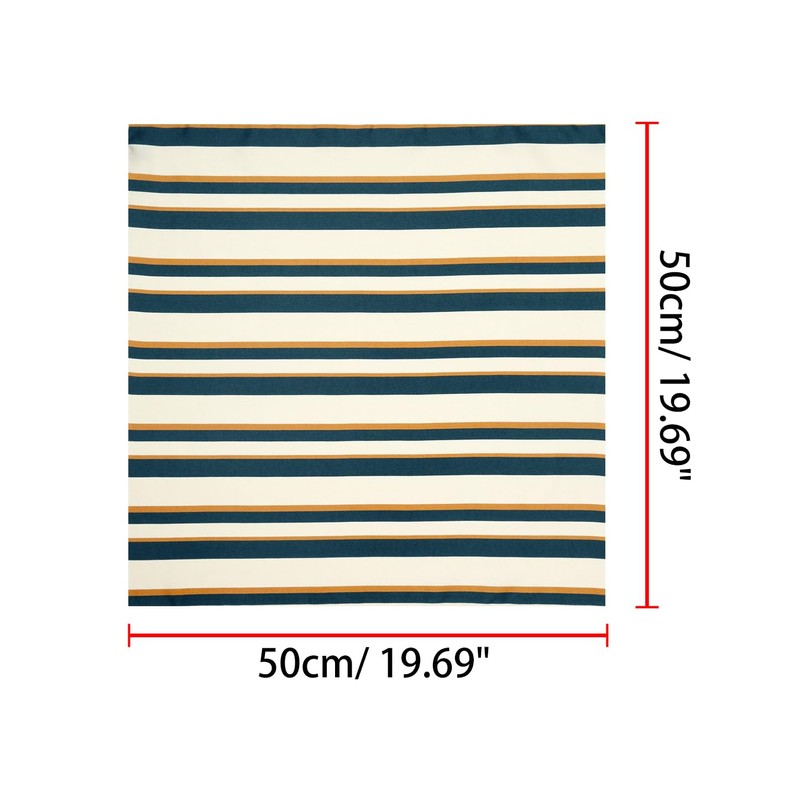 Allegra K Women's Striped Scarf, Neckerchief, Square Scarf, Hair Ornament,