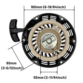 YGQ Recoil Starter Pull Start Assembly for Predator 212 196 224 208 cc with Pulley Cup Compatible with Honda GX160 GX200 Champion Coleman Firman Ryobi Simpson 5.5 6.5 hp Small Engines