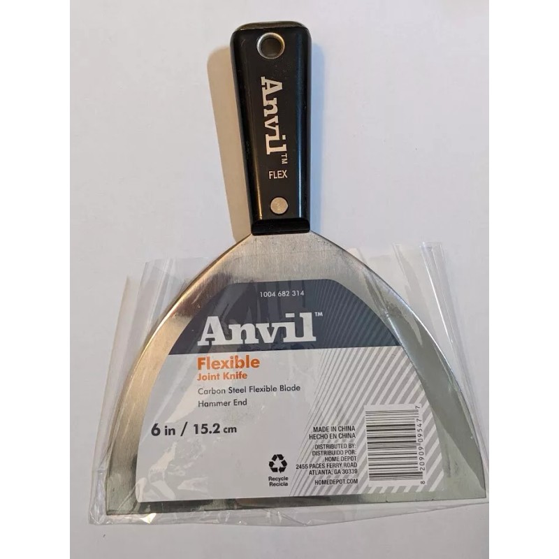 Anvil Flexible 6" Joint Knife Carbon Steel Blade Hammer End
