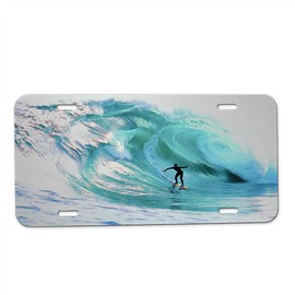 Elements of Space Surf The Wave - Car Tag License Plate