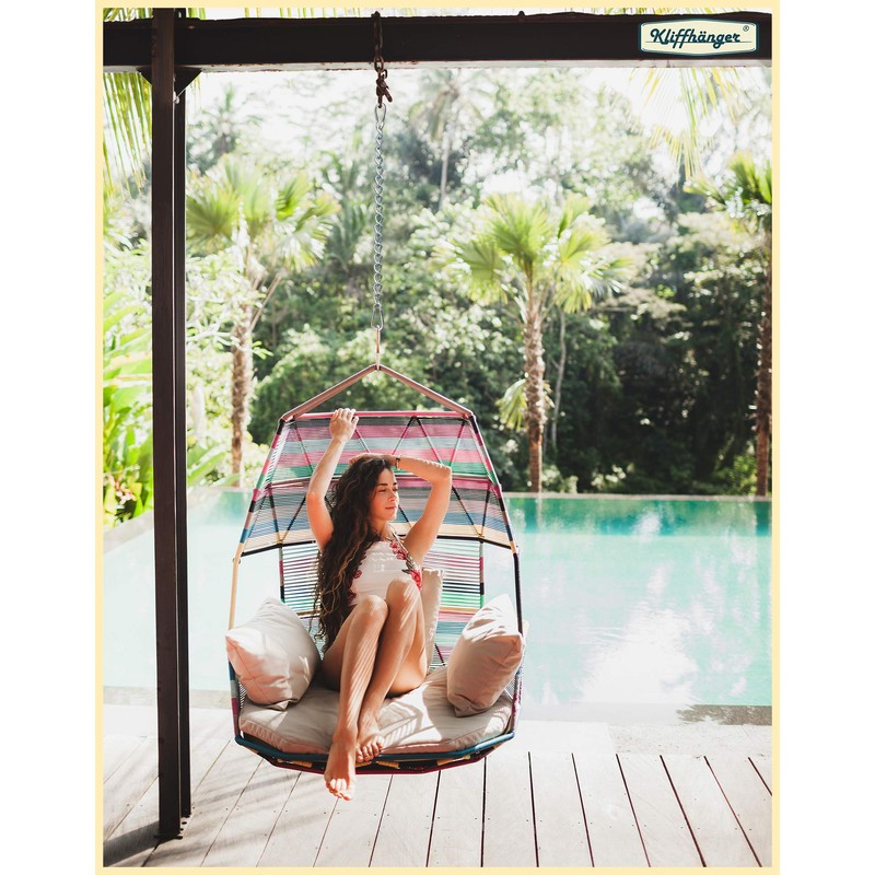 KLIFFHÄNGER Chain with two carabiners, variable attachment for hanging chair