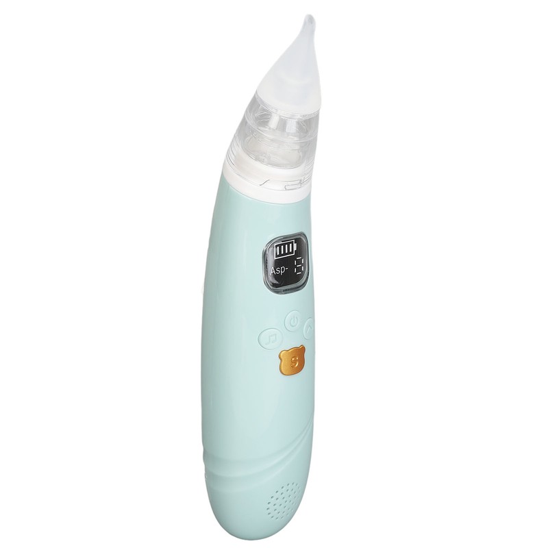 Electronic Infant Nose Aspirator Adjustable Suction Level Music Light Soothe