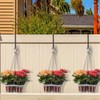 2 Pack Vinyl Fence Hooks 2x6 inch,Fence Hangers Patio Light