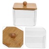 BUGUUYO Elegant Vanity Organizer Cotton Swabs Case Cotton Pad Box