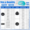 Hmknana 233Pcs Rubber Grommet Kit 4 Styles Closed Firewall Grommet