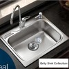 Qrity Sink Collection, 114mm Stainless Steel and PVC Kitchen Sink